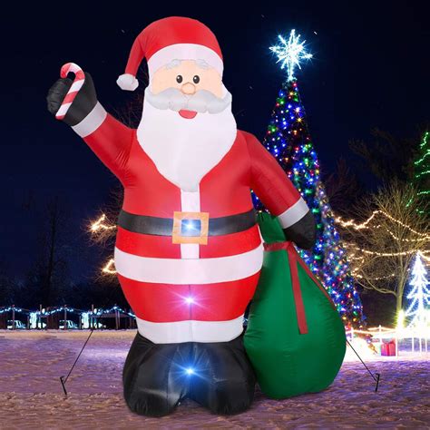 inflatable mrs santa claus|inflatable santa claus 12 ft.